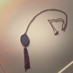 stone long necklace